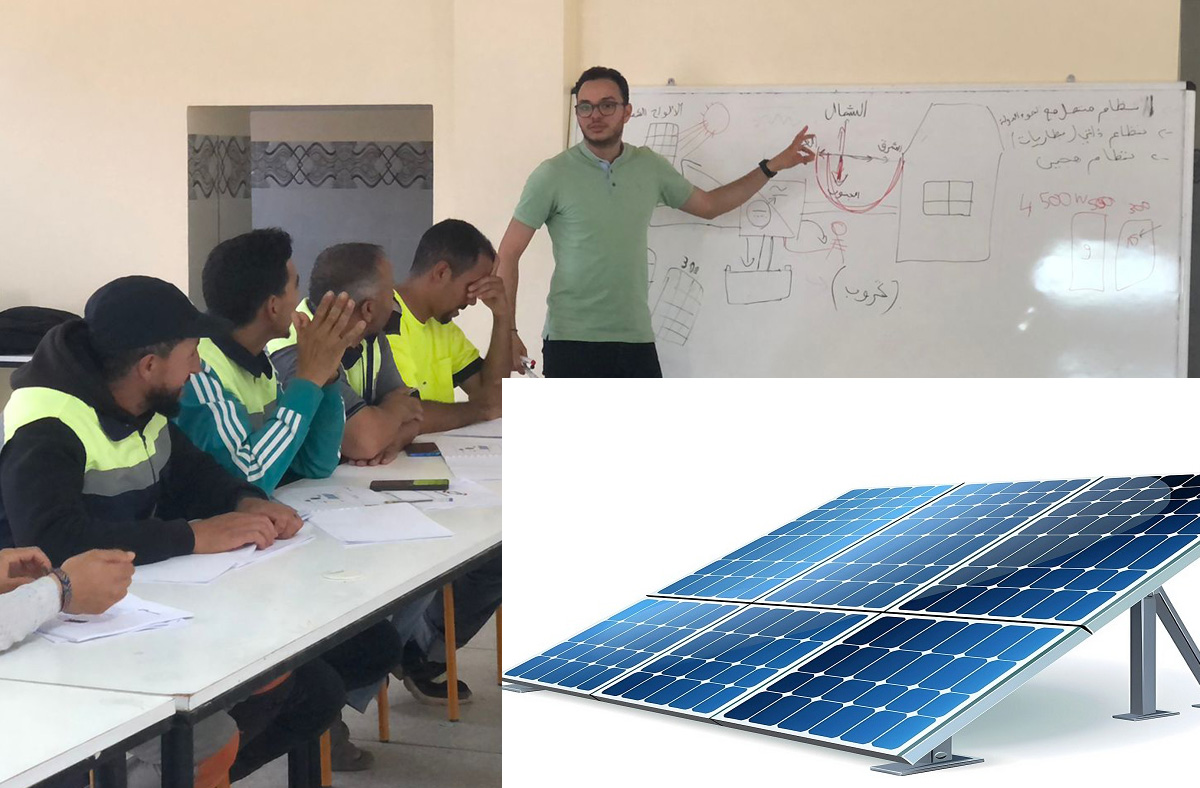 post seisme maroc panneaux solaires
